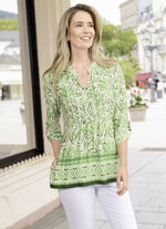 Shirt-Tunika mit Manschettenärmeln 