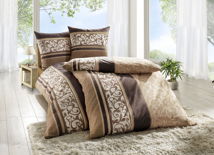 Renforcé Bettwäsche-Garnitur aus dem Hause Dobnig BRAUN