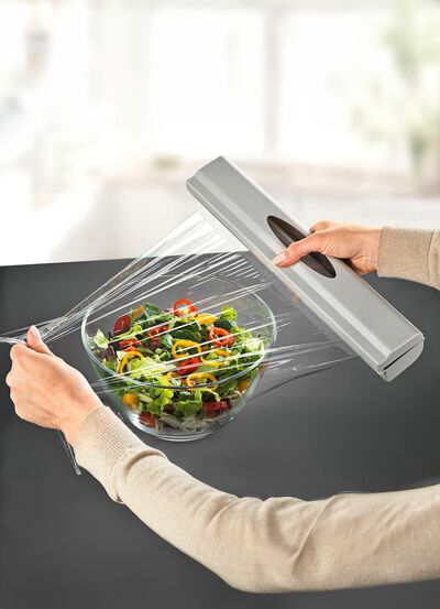 Folienspender mit Federmechanismus 