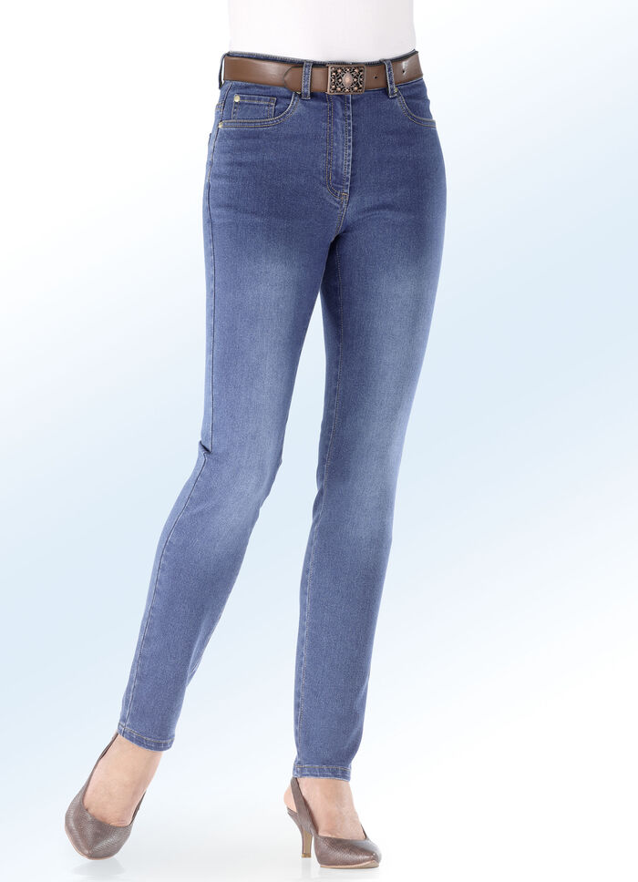 Basic-Jeans JEANSBLAU