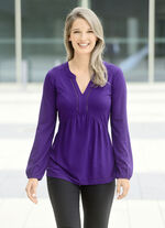 Shirt mit Lochstickerei 