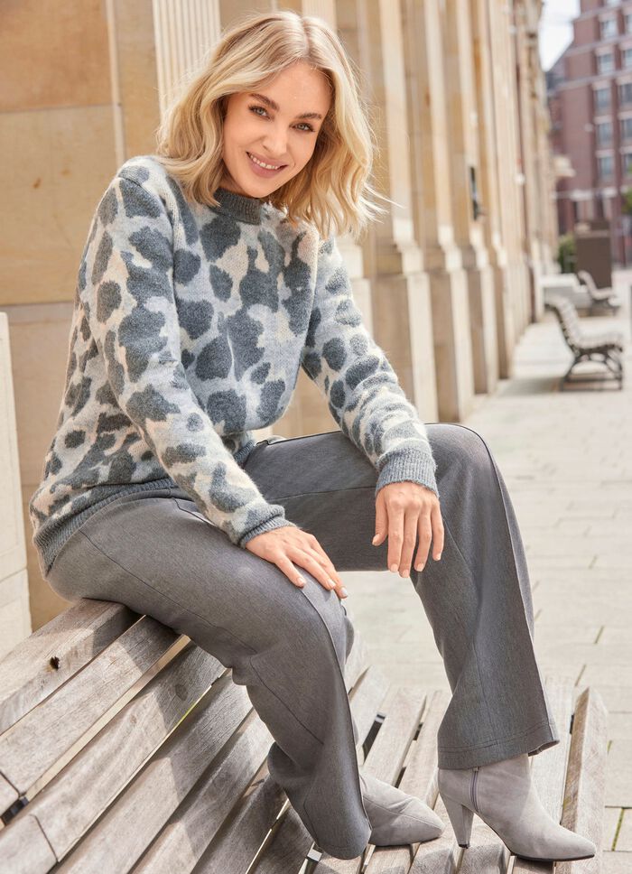 Pullover mit flauschigem Griff 