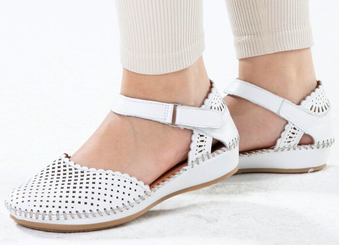 ELENA EDEN, sommerliche Damen-Sandalen, Weite G, aus Leder 