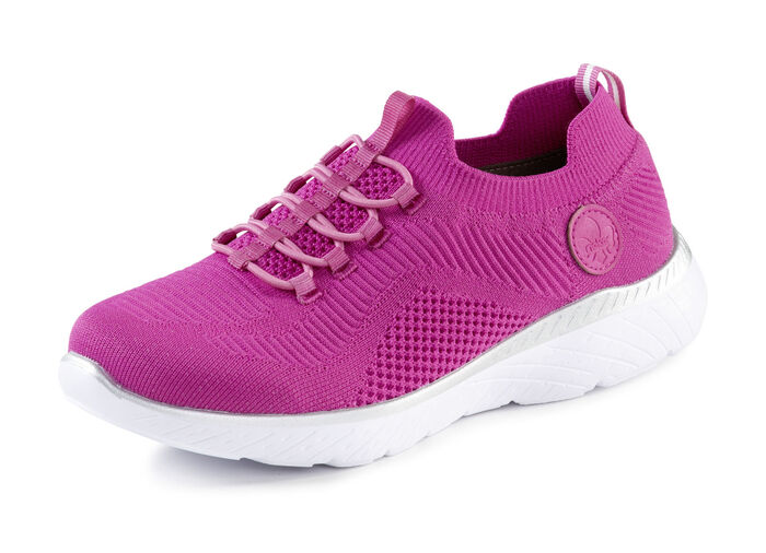 Rieker, leichte Damen-Sneaker, Weite G, mit MemoSoft-Textileinlage PINK