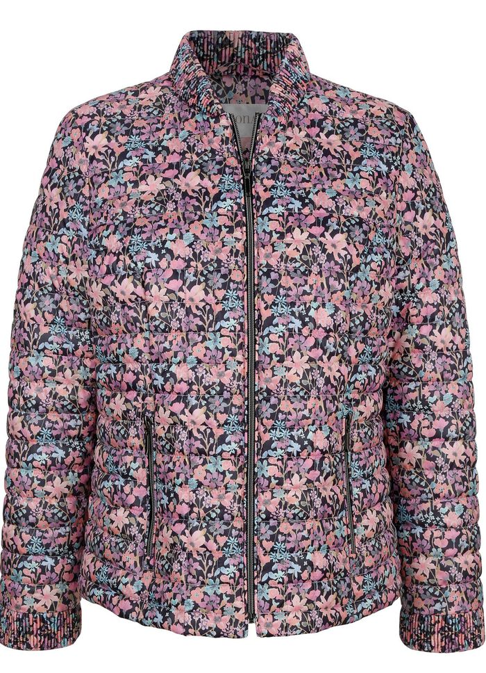 Steppjacke mit Floralprint 