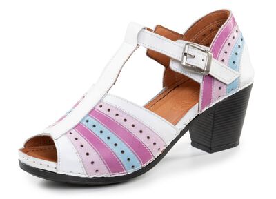 Gemini, modische Damen-Sandaletten, Weite G, mit Gummizug 