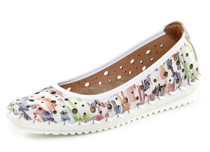Gemini Ballerina mit luftigen Durchbr&uuml;chen WEISS