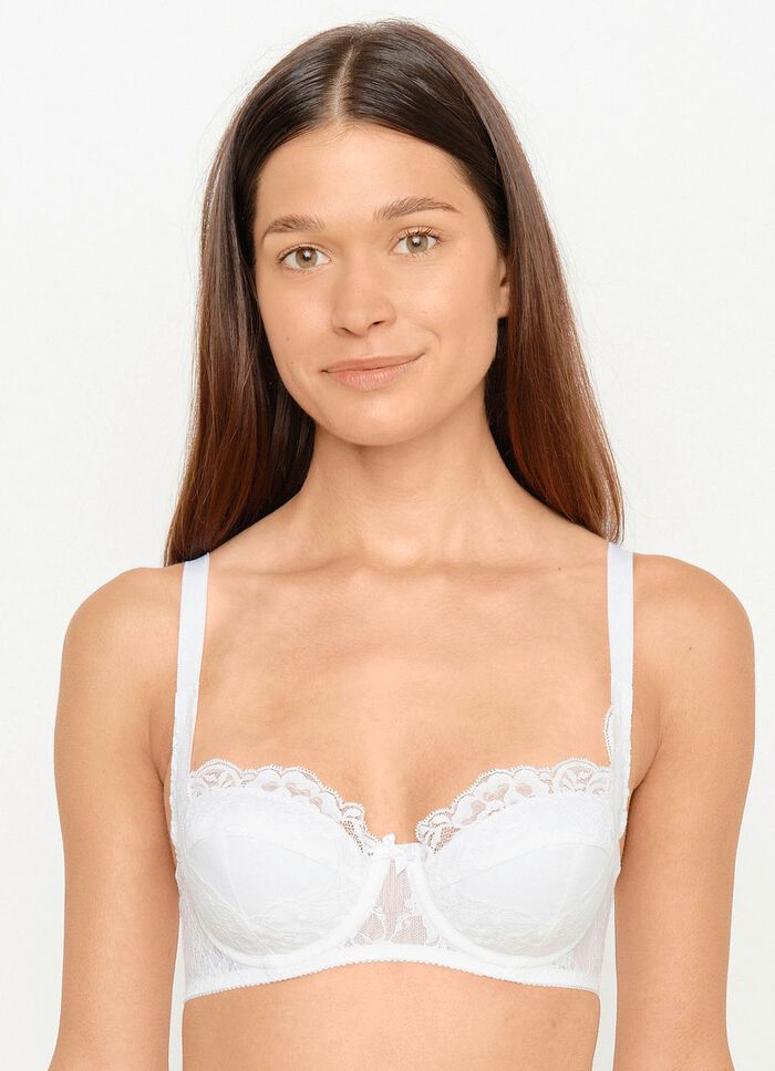 Susa Dirndl-BH mit Au&szlig;entr&auml;gern WEISS