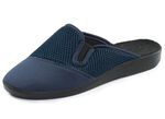 Leichte Herren-Hausschuhe, mit Gummizug MARINE