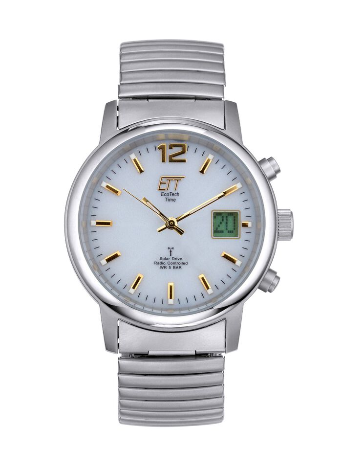 ETT-Funk-Solar-Herrenuhr im Titanlook 