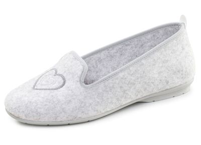 Laurina, klassische Damen-Hausschuhe, mit herausnehmbarem Fußbett 