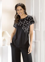 Shirt mit Plättchenzier 