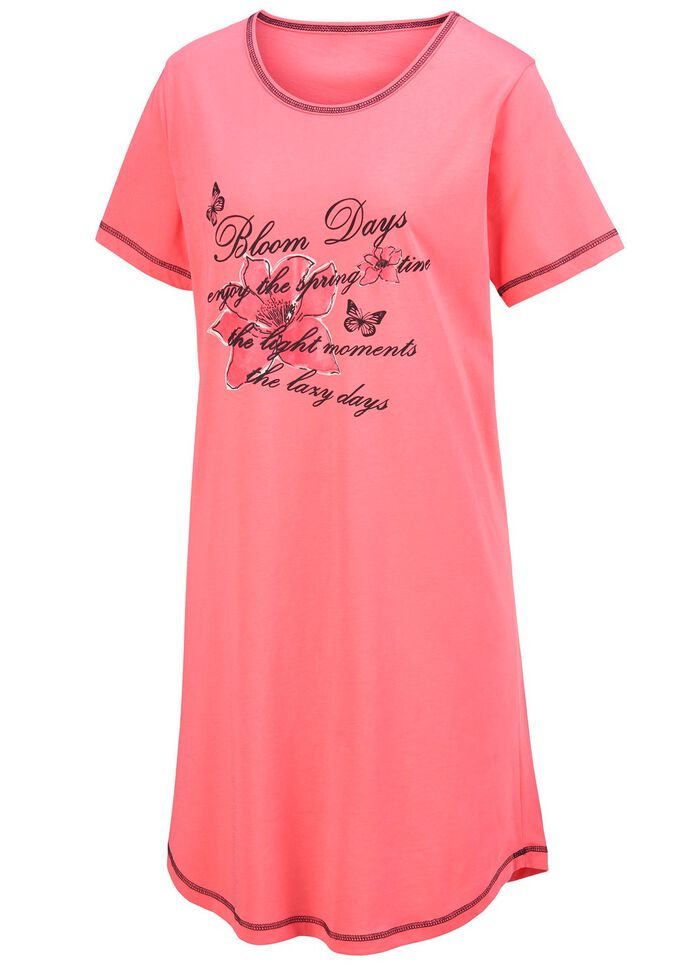 Zweierpack Nachthemden, Kurzarm mit Rundhals 