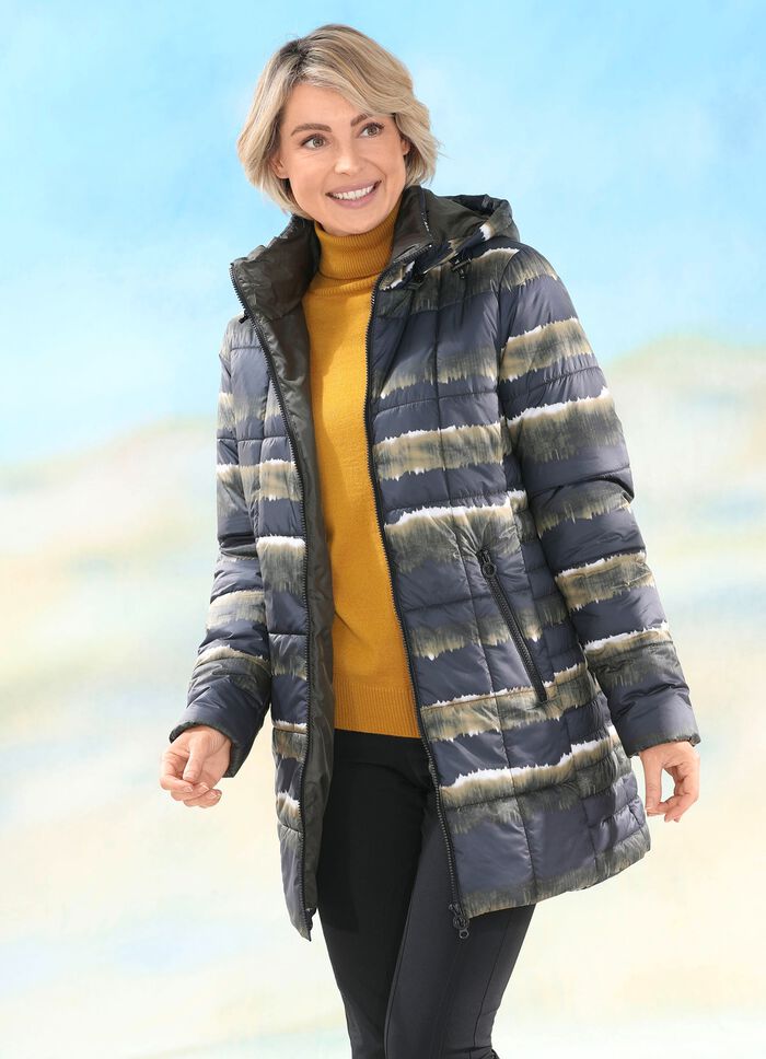 Longjacke mit Fantasiedessin 