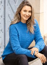 Pullover in Strukturmix 