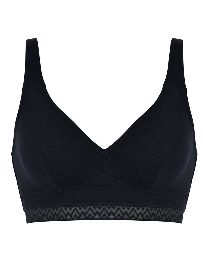 Naturana Zweierpack BH mit dekorativem Elastikband 