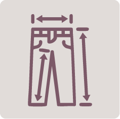 Icon Größenrechner für Damenhosen