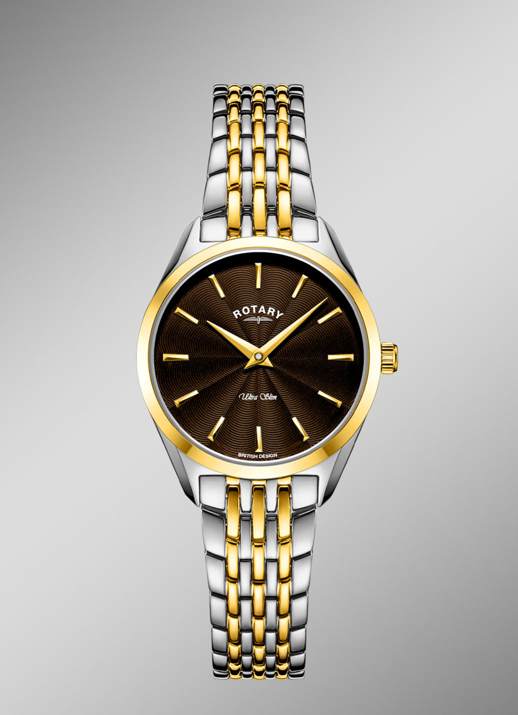 ▻ Rotary Quartz-Damenuhr mit Edelstahlbandgehäuse MONA - Main Image