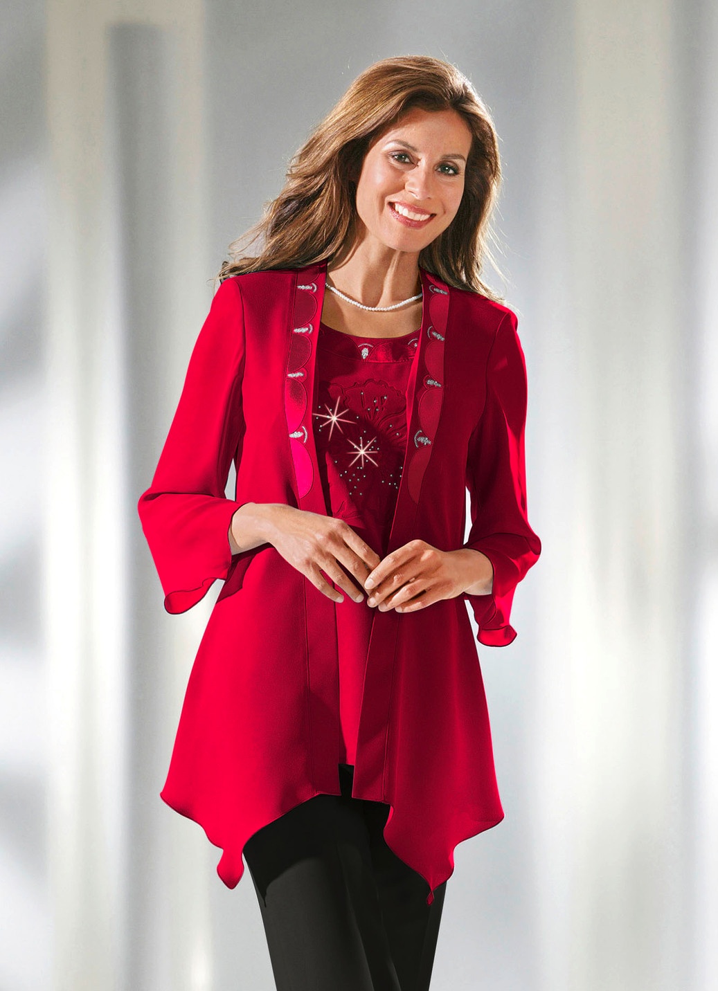 Elegante Blusenjacke Rote Blusenjacke Blusenjacken In Fuchsia Witt